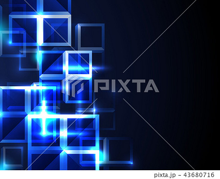 Abstract futuristic digital square grid background Abstract futuristic digital square grid background 43680716