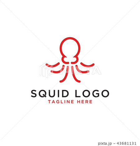 Squid logo design template 43681131