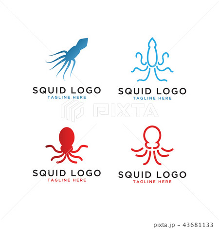 Squid logo design template 43681133