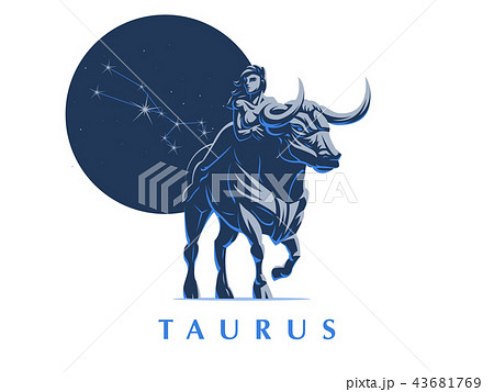 Sign of the zodiac Taurus. Bull. 43681769