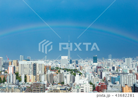 東京スカイツリー・虹 東京スカイツリー・虹 43682281
