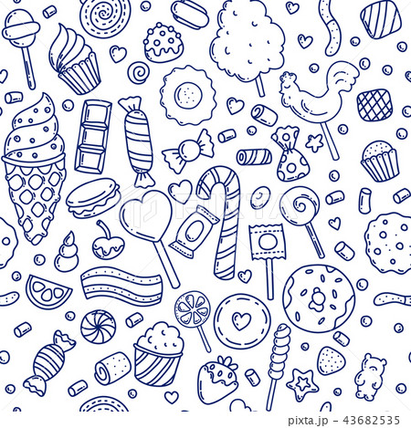 Colorful candies seamless pattern Colorful candies seamless pattern 43682535