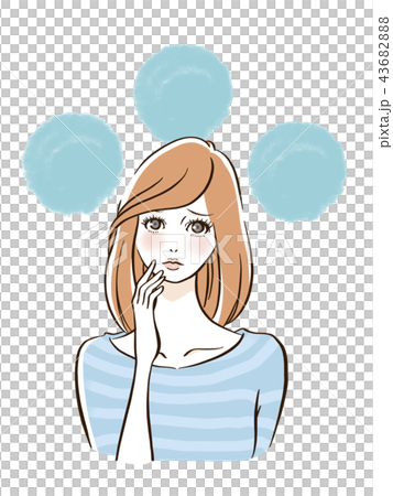 Thinking woman 43682888