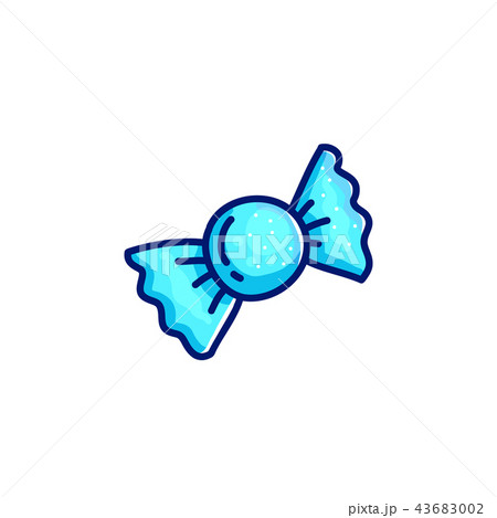 Colorful blue lollipop 43683002