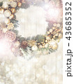 背景-クリスマス-ゴールド-キラキラ-リース-ベル 43685352