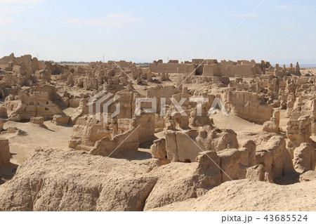 交河故城 世界遺産 シルクロード トルファン 新疆 中国 交河故城 世界遺産 シルクロード トルファン 新疆 中国 43685524