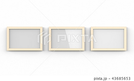 木製額縁　横置き　3枚 43685653