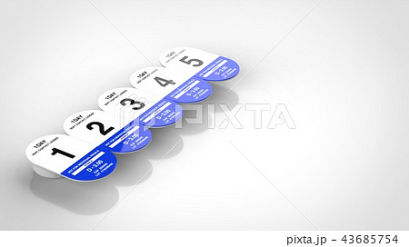 ワンデーコンタクトレンズ　1週間分　右コピースペース 43685754