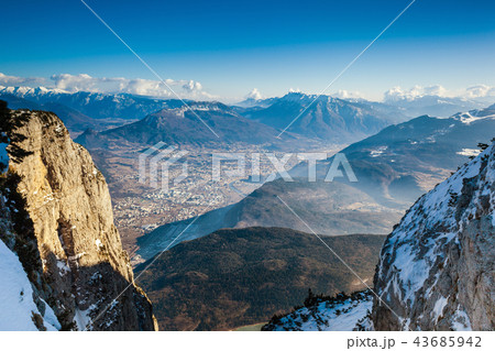 Aerial view on Trento from Paganella mountain 43685942