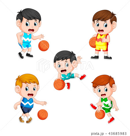 collection of the basketball children player collection of the basketball children player 43685983