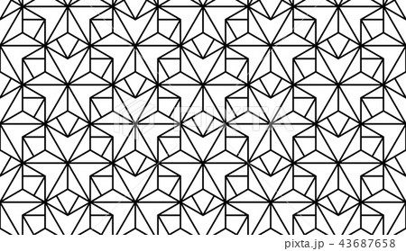The geometric pattern with lines. Seamless vector 43687658