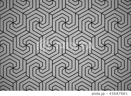 Abstract geometric pattern with stripes, lines.  43687661