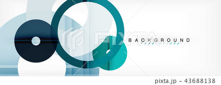 Modern geometrical abstract background 43688138