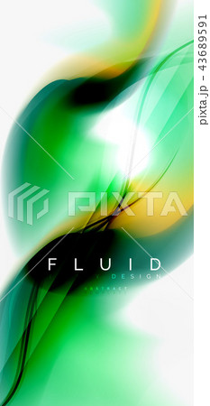 Fluid flowing wave abstract background Fluid flowing wave abstract background 43689591