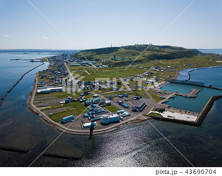 ノシャップ岬の空撮 43690704