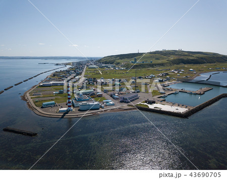 ノシャップ岬の空撮 43690705