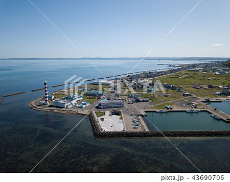 ノシャップ岬の空撮 43690706