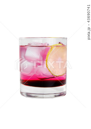 Summer cocktail on isolated white background Summer cocktail on isolated white background 43690741