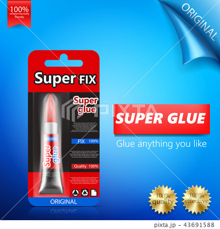 Super fix glue tube realistic  43691588