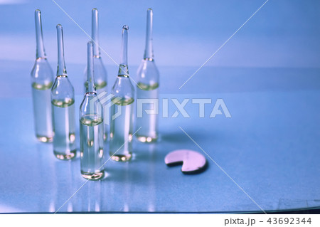 medical ampoules isolated 43692344