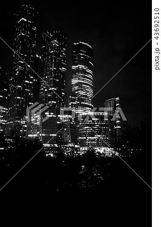 Business center with high skyscrapers 43692510