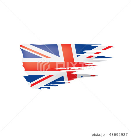 United Kingdom flag, vector illustration on a white background United Kingdom flag, vector illustration on a white background 43692927
