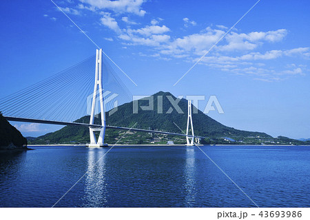 多々羅大橋と生口島 多々羅大橋と生口島 43693986