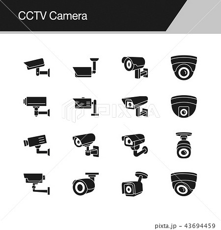 CCTV Camera icons.  43694459