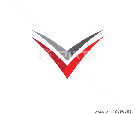 V Letter Logo Template vector 43696281