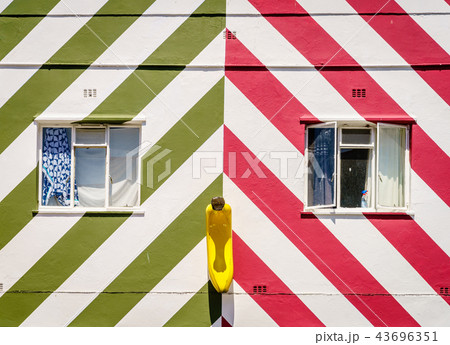 Bright house facade Bright house facade 43696351