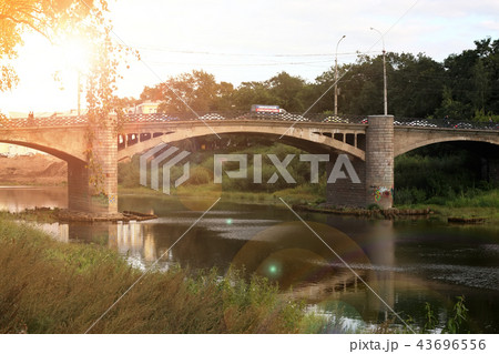 spring cathedral sunset tree 43696556