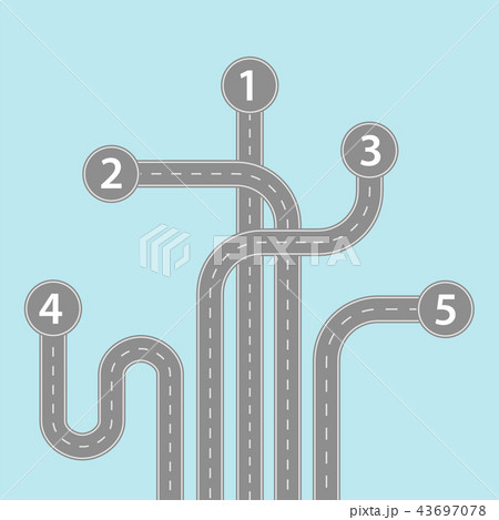 Navigation road infographic. Design template 43697078