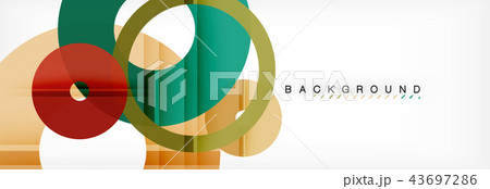 Geomtric modern backgrounds, rings abstract template Geomtric modern backgrounds, rings abstract template 43697286