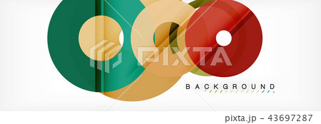 Geomtric modern backgrounds, rings abstract template 43697287
