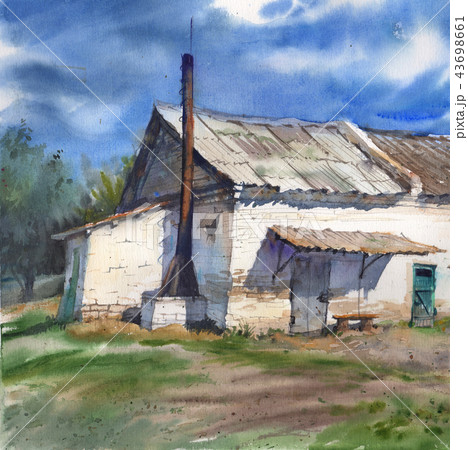 Watercolor painting artwork. Watercolor painting artwork. 43698661