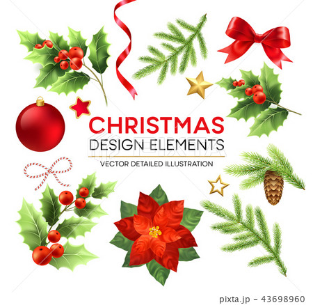 Christmas design elements set 43698960