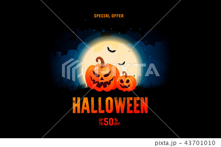 Happy Halloween Holiday calligraphy vector Happy Halloween Holiday calligraphy vector 43701010