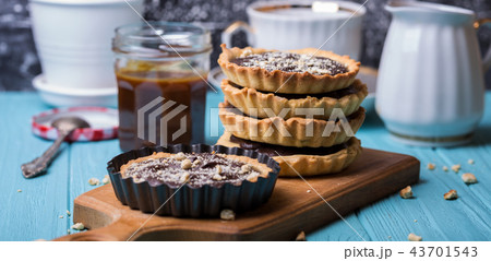 tartlets with salted caramel and chocolate tartlets with salted caramel and chocolate 43701543