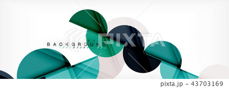 Circle modern geometrical abstract background illustration Circle modern geometrical abstract background illustration 43703169