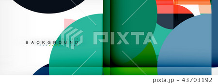 Modern geometrical abstract background - circles. Business or technology presentation design Modern geometrical abstract background - circles. Business or technology presentation design 43703192