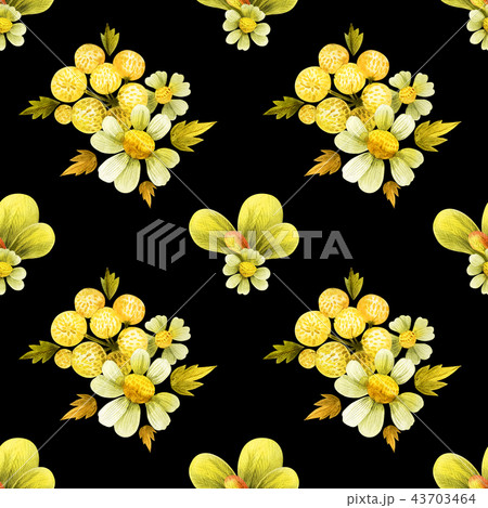 Seamless pattern from wild plants  43703464
