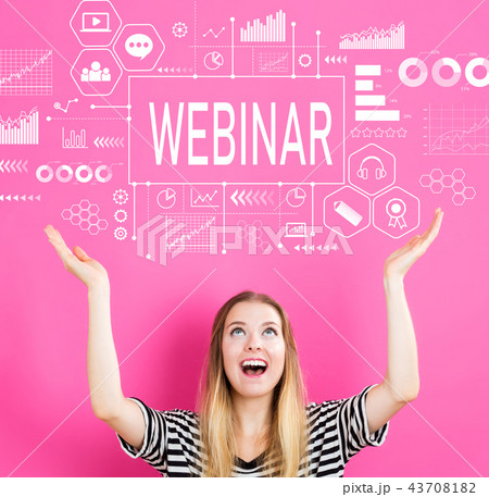Webinar with young woman 43708182