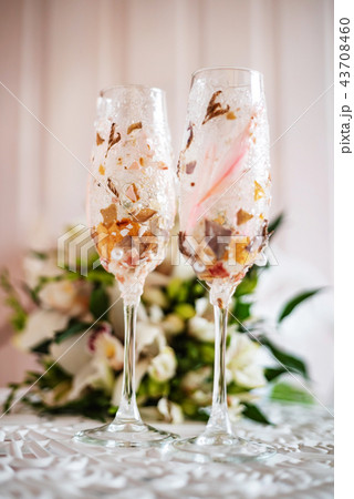 floral composition in the flutes floral composition in the flutes 43708460