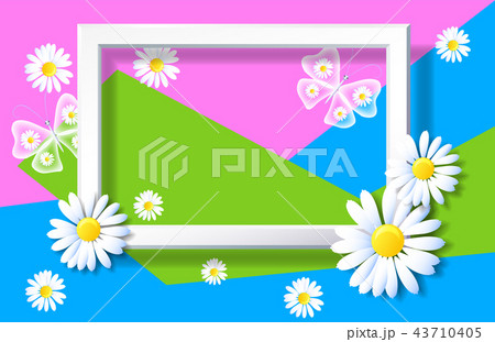 Background with sliced paper and frame Background with sliced paper and frame 43710405