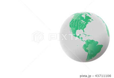 地球アメリカ州グレー緑3 43711106