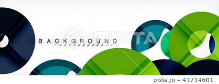 Colorful rings on grey background, modern geometric pattern design. Vector business or technology Colorful rings on grey background, modern geometric pattern design. Vector business or technology 43714601