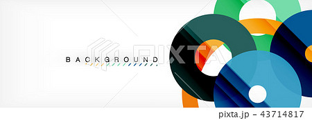Geomtric modern backgrounds, rings abstract template Geomtric modern backgrounds, rings abstract template 43714817