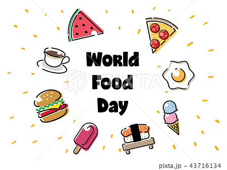 World Food Day Illustration Conceptualのイラスト素材
