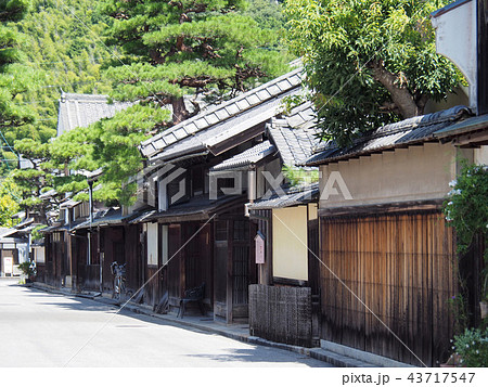 近江八幡 古い町並みの写真素材