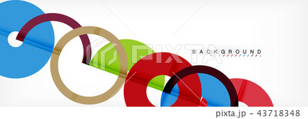 Geomtric modern backgrounds, rings abstract template 43718348